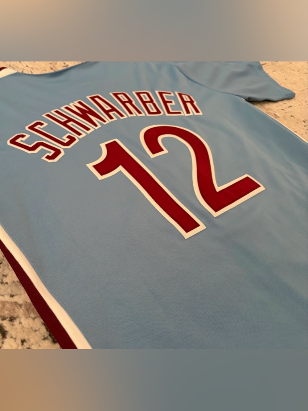 Majestic Authentic Phillies Kyle Schwarber Cooperstown Baseball Jersey Men’s L - Picture 7 of 7